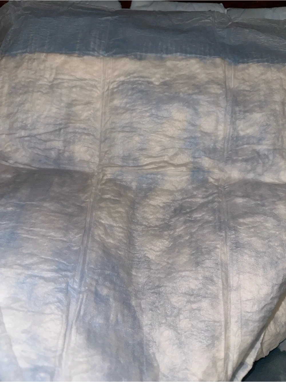Blue Disposable Bed Underpads - Pack of Absorbent Liners